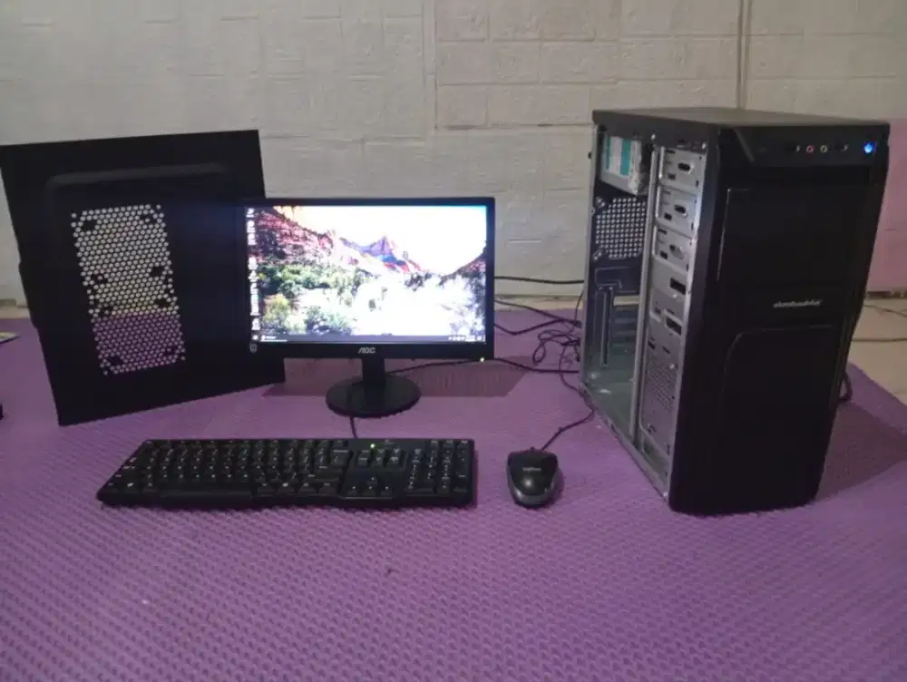 1set pc i5 2400, monitor siap pakai office, roblox, pb