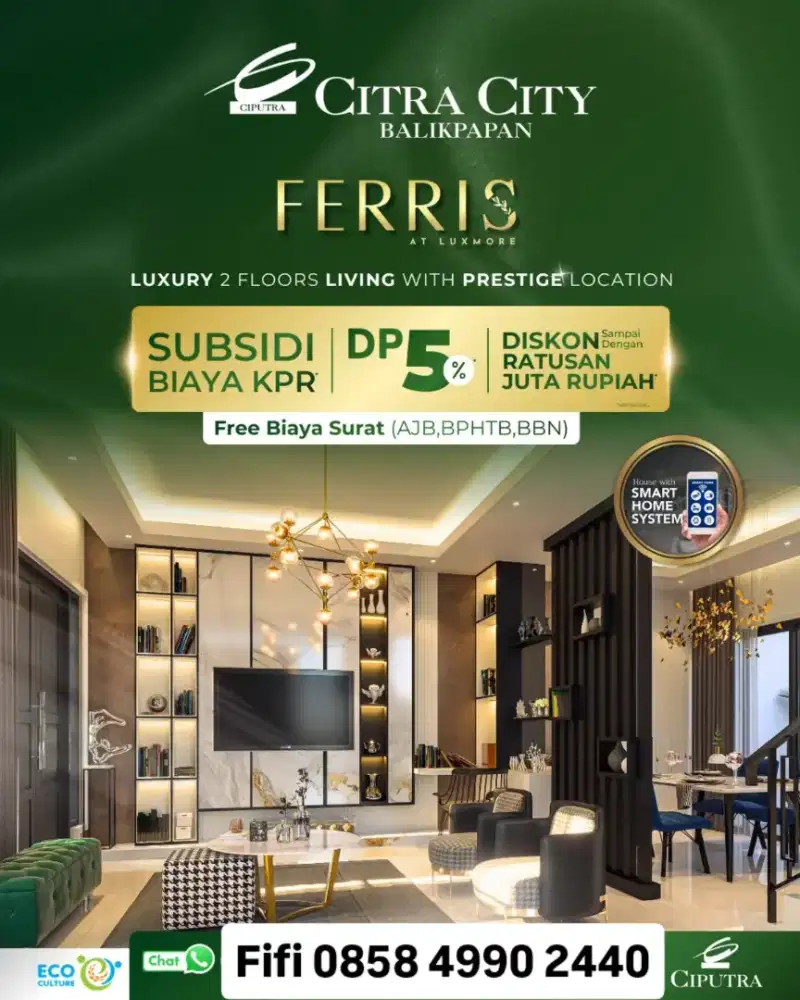 Rumah Mewah Balikpapan Tipe Ferris