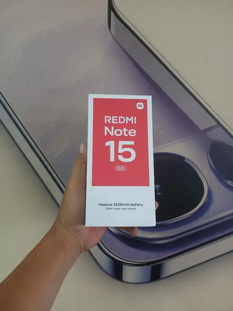 Berminat silahkan WA Redmi Note 15 5G 12/512 Garansi resmi 15bln