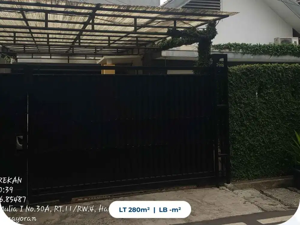 24. Dijual Murah Turun Limit Rumah, Jl. Harapan Mulia I No. L 174, Kel. Harapan Mulia, Kec. Kemayoran, Kota Jakarta Pusat, Prov. DKI Jakarta.