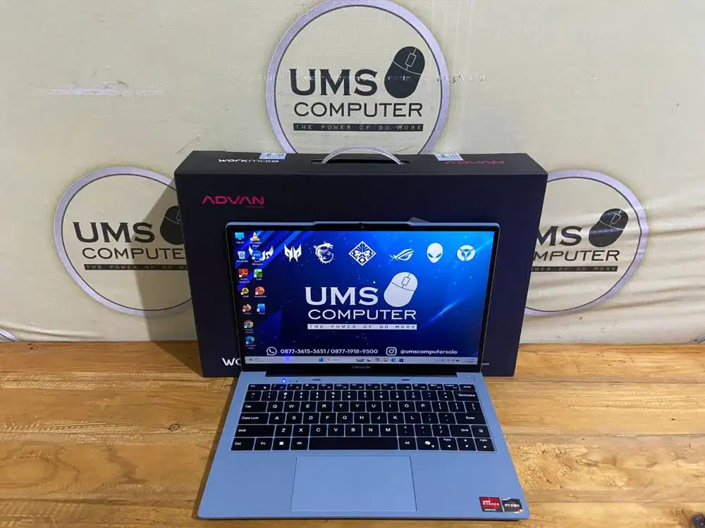ADVAN Workmate AMD Ryzen 5-3500U RAM 8GB SSD 512GB AMD Radeon Graphics