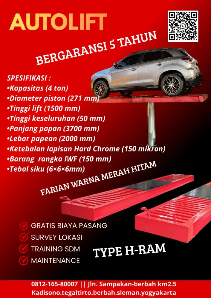 HIDROLIK CUCI MOBIL KAPASITAS 4 TON