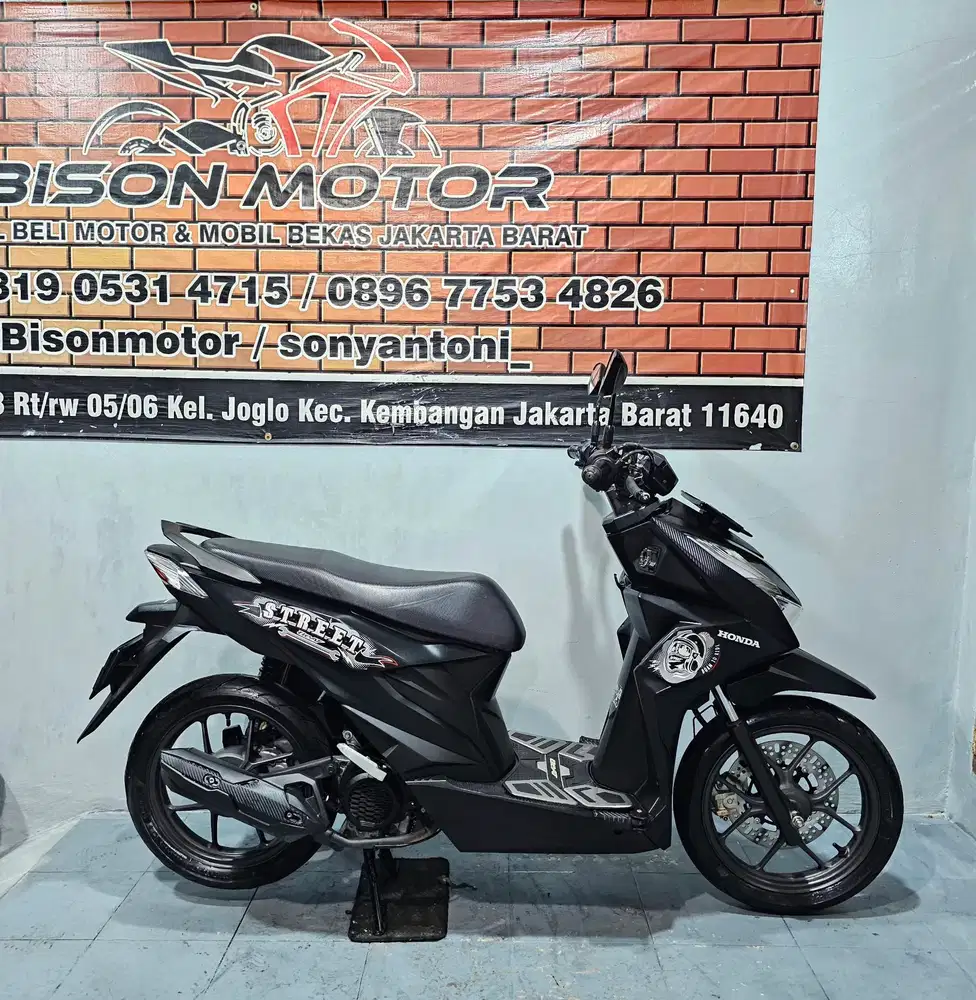 MEWAH! HONDA BEAT STREET CBS ESP LED 110 TAHUN 2023 HITAM DOFF