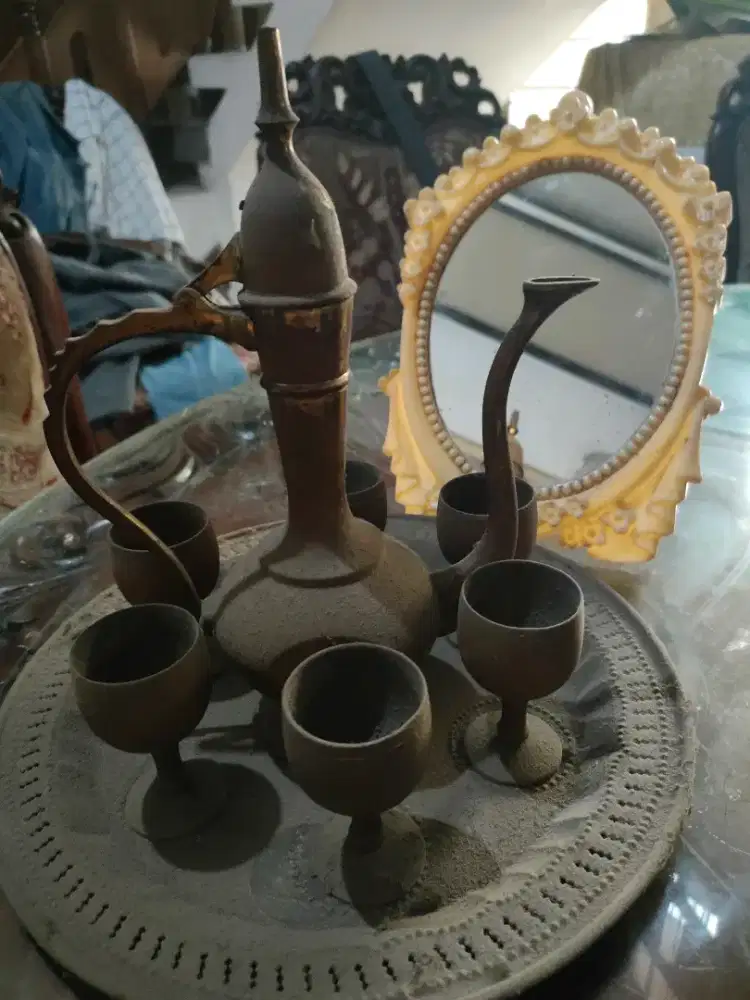 teko set Kuningan antik