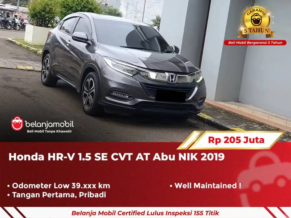 [ GARANSI 5TH ] Honda HRV HR-V HR V 1.5 SE CVT AT 2019/2020