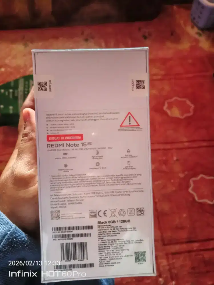 REDMI NOT 15 5G RAM 6/128 SEGEL