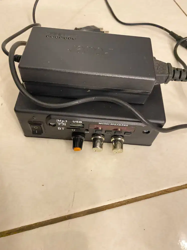 Power Amplifier Subwoofer + R/L Plus Adaptor Bass Menggelegar