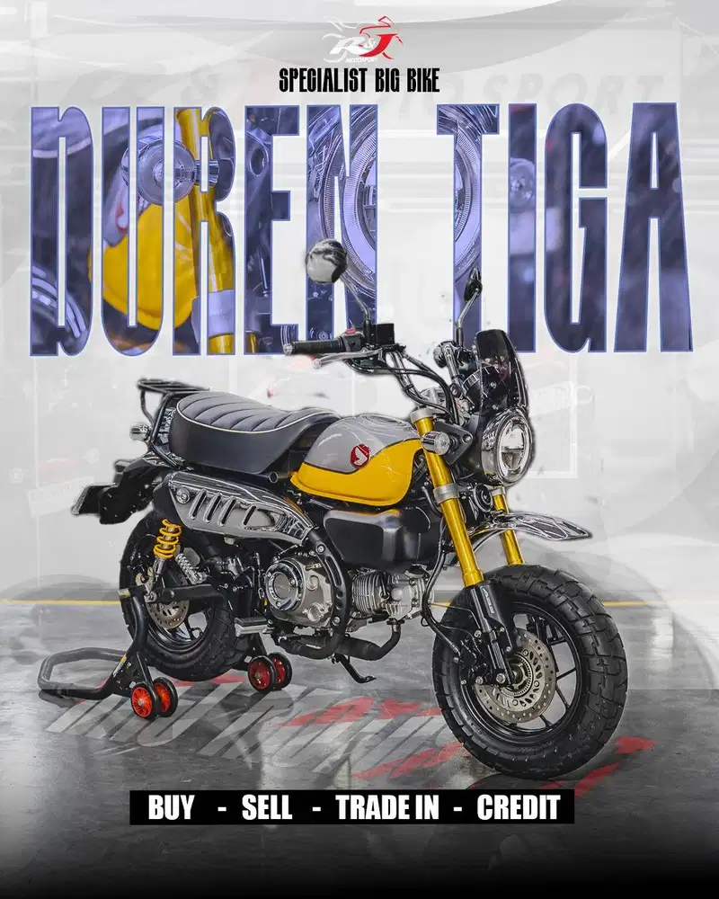 ‎Honda Monkey Km 600an perak NIK 2022 warna Kuning Full Paper