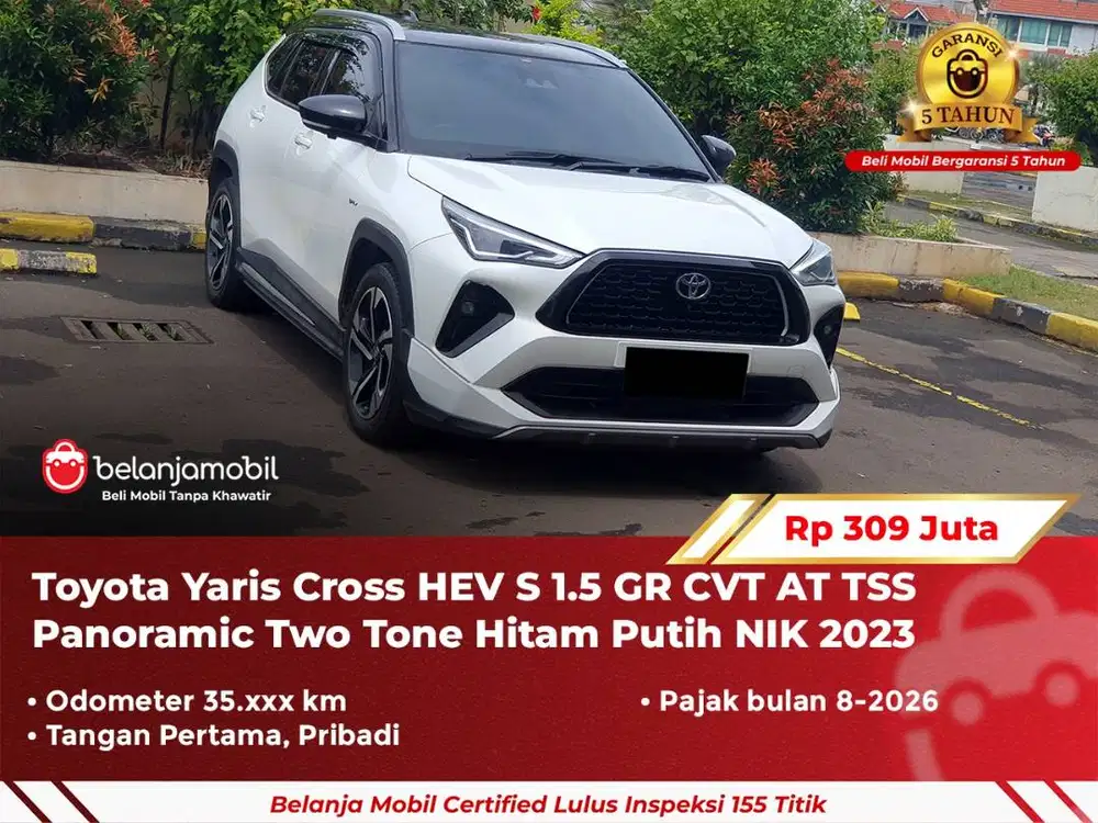 [ TSS ] Toyota Yaris Cross HEV S 1.5 GR CVT AT Two Tone 2023/2024