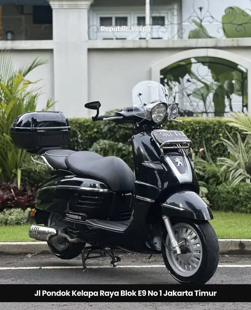 Peugeot Django Allure 150 THN 2015 WARNA HITAM GLOSSY RARE UNIT