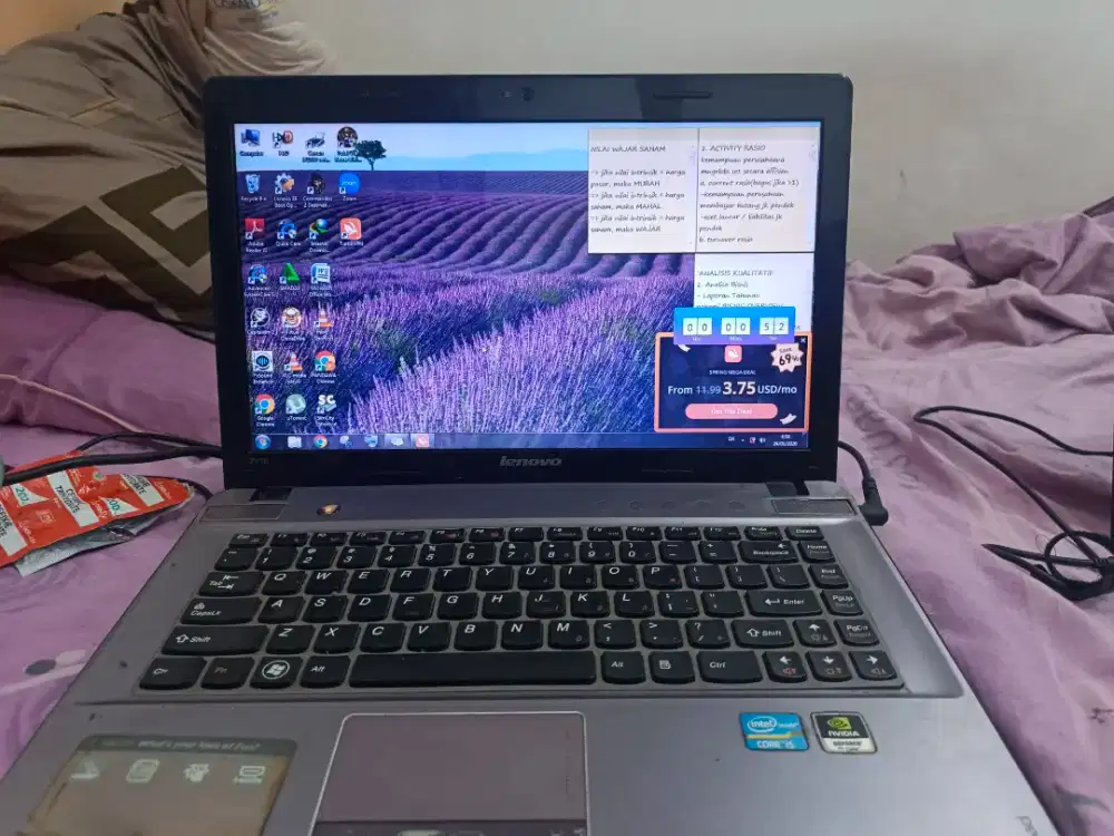 LENOVO Z470 BEKAS, 300rb