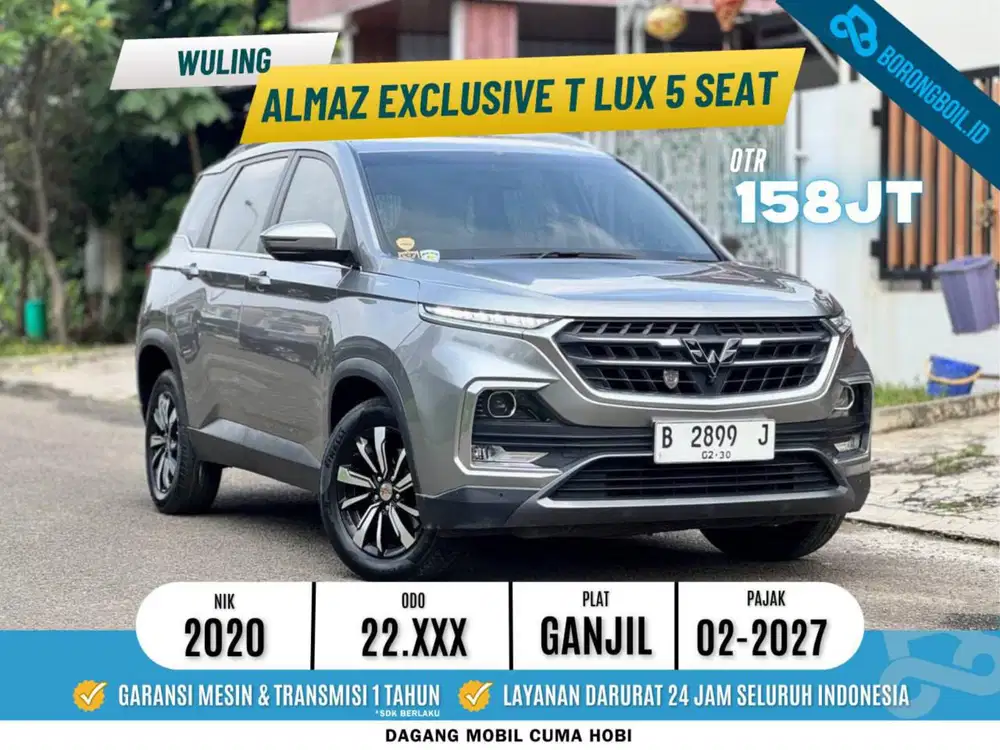 Wuling Almaz Exclusive T-Lux 5seat AT Abu Abu 2020/2019
