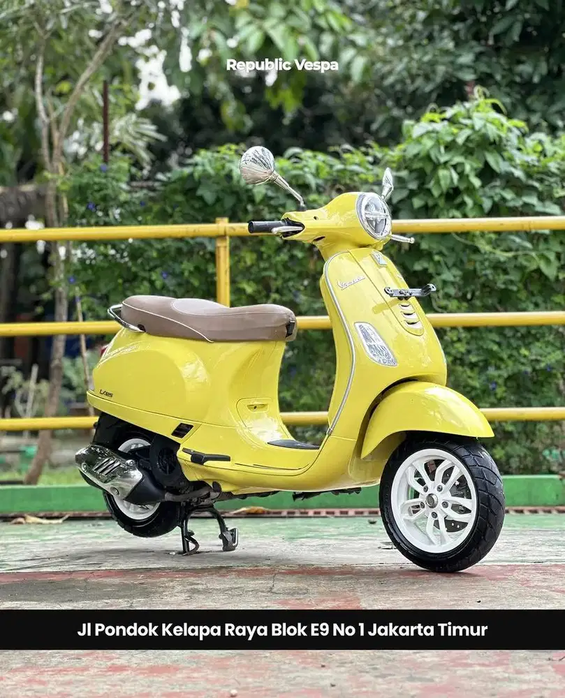 PIAGGIO VESPA LX125 IGET LED TH 2024 WARNA YELLOW CURIOSO