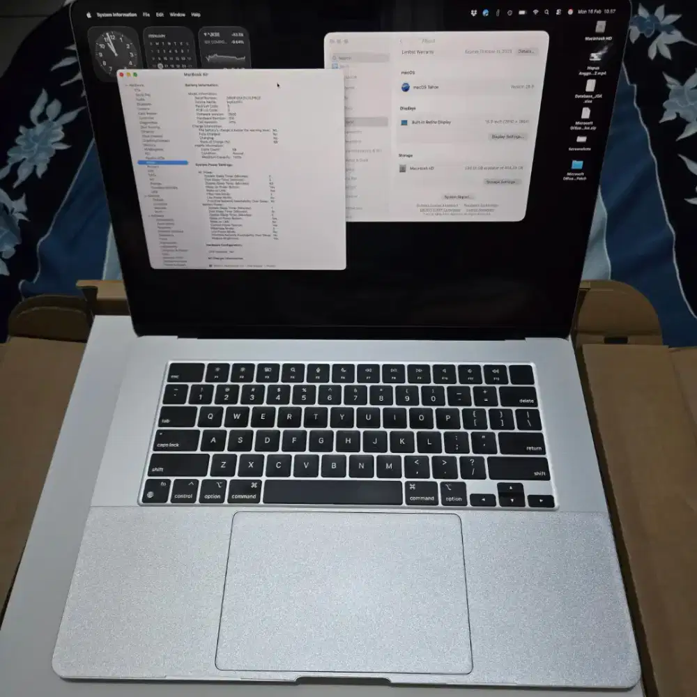 Apple Macbook Air 15 in 16/512 Silver Garansi Blibli Okt 2026 Fullset