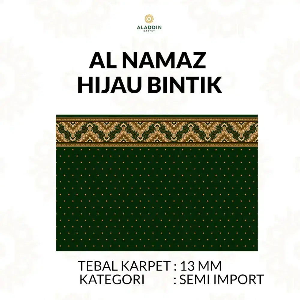 Type karpet masjid al namaz