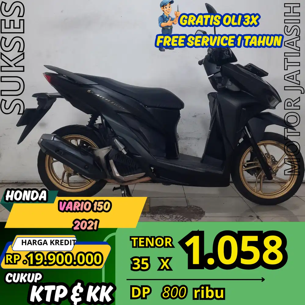 PROMO SPESIAL HONDA VARIO 150 2021 DP CUMA 800 RIBU SYARAT KTP DAN KK