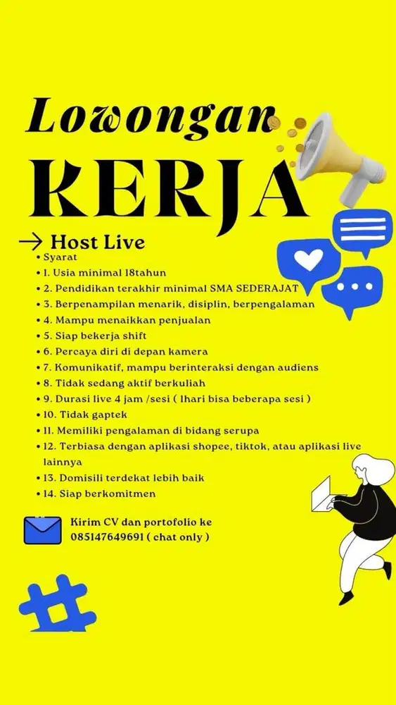 Butuh host live yg aktif