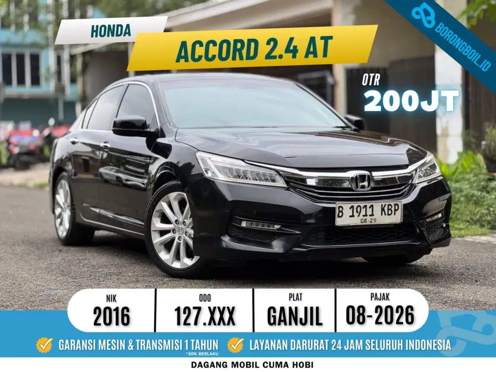 Honda Accord 2.4 AT Hitam Metalik 2016/2017 camry civic