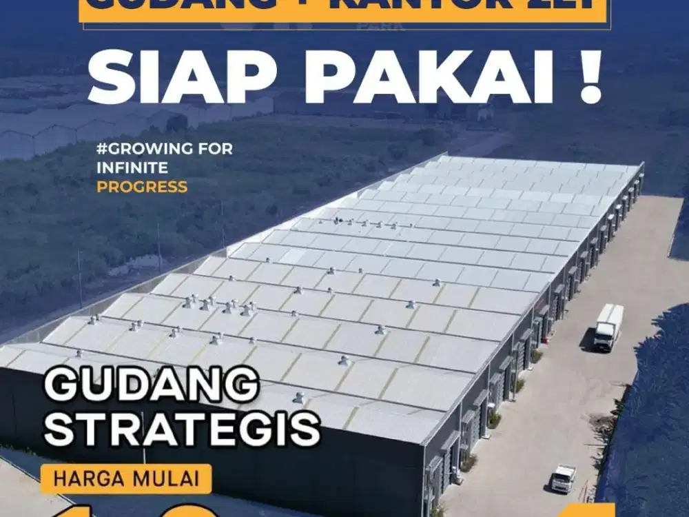 Gudang Modern Siap Pakai di kawasan strategis! GEDANGAN INDUSTRIAL PARK district Tetra Tahap 3 Solusinya! Harga Mulai 1,9 M | Gudang Luas Banget Row Jalan Lebar!