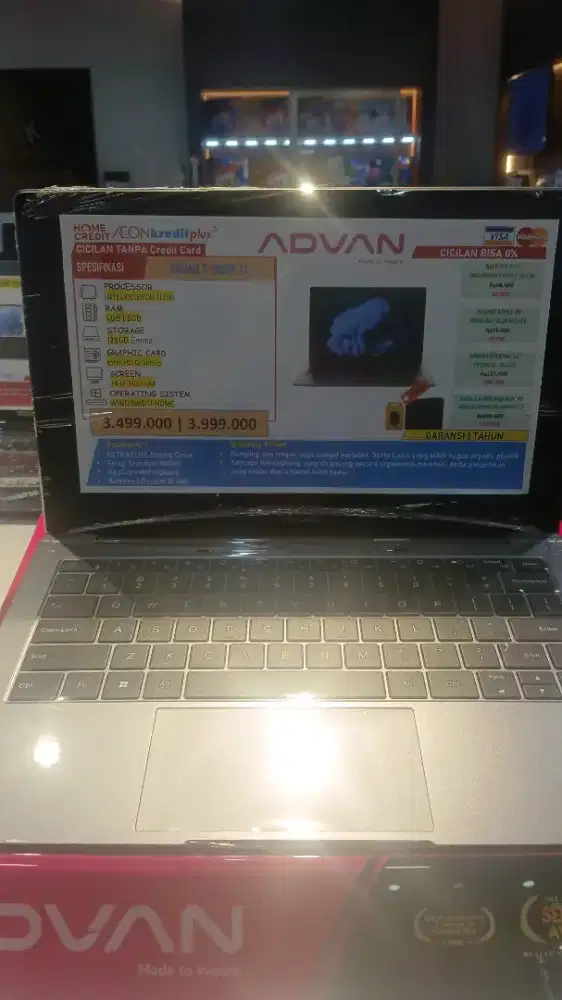 Promo cicilan laptop advan t book bunga 0% free2x cicilan