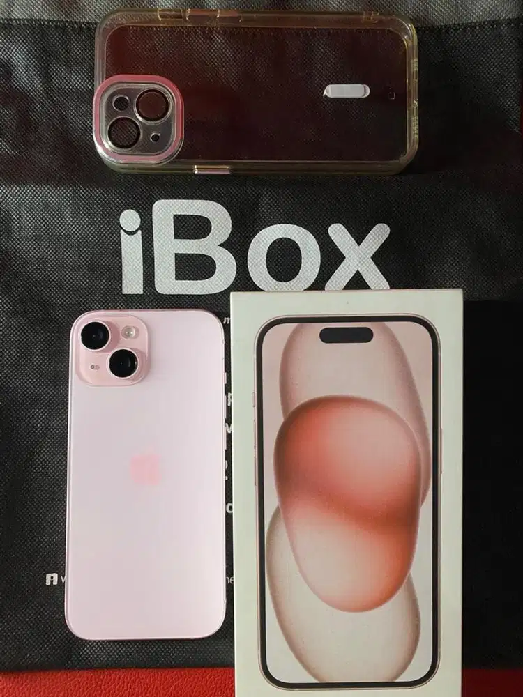 IPHONE 15 RESMI IBOX FULLSET ORIGINAL PA/A (PINK EDITION) NOT 13 14