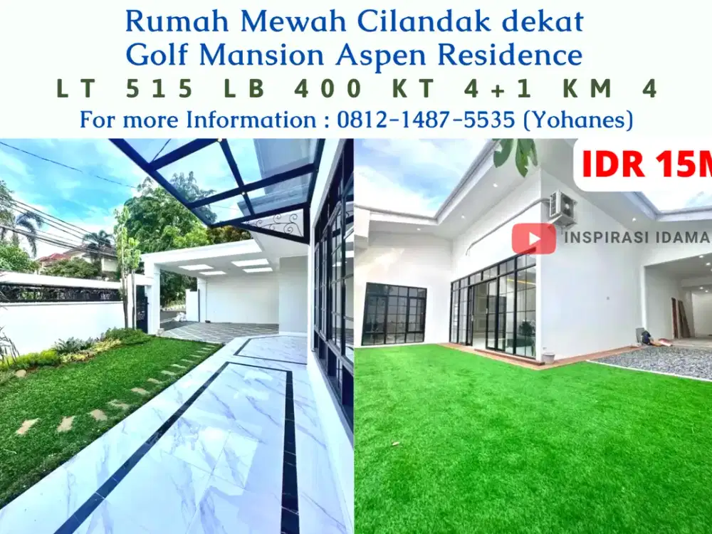 Rumah Mewah Cilandak dekat Golf Mansion Aspen Residence