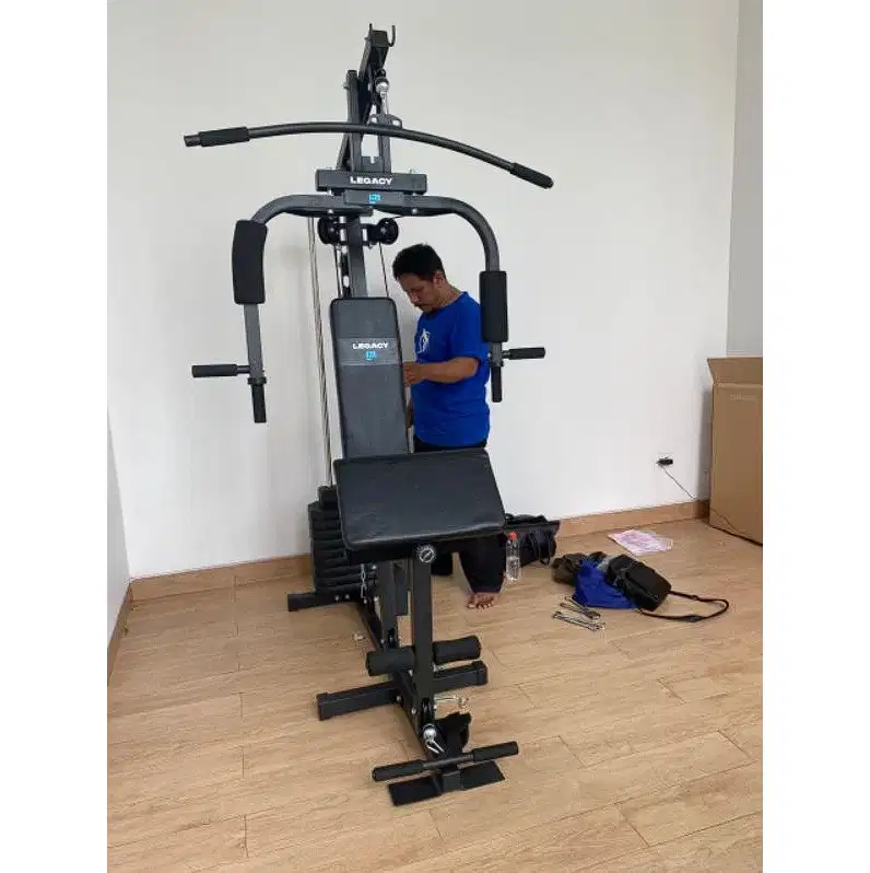 home gym 1 sisi 50kg murah siap rakitkan