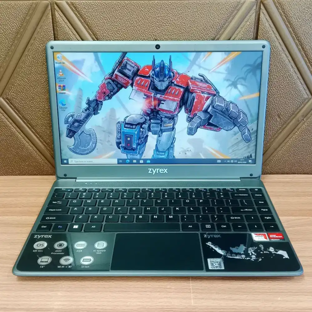 LAPTOP ZYREX KINTAMANI AMD A9 9400 RAM 4GB SSD 128GB LAYAR 14.0 INCH