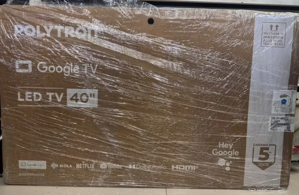 Polytron Google TV LED 40inc Android   PLD 40RG9059 New Segel