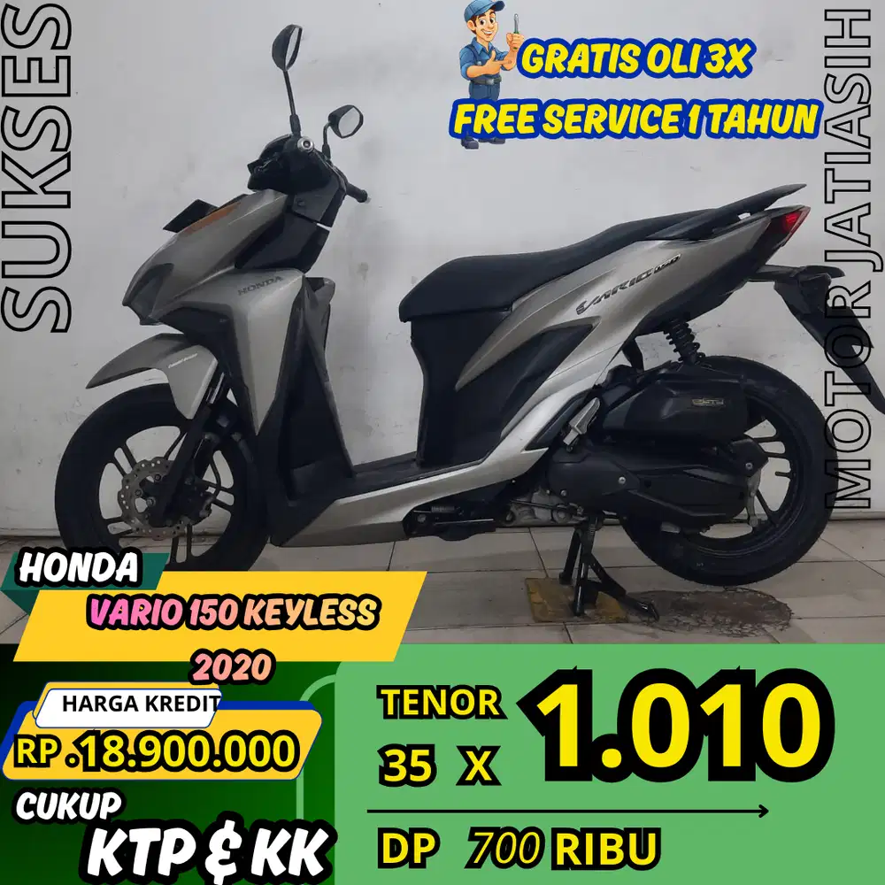 PROMO SPESIAL HONDA VARIO 150 TAHUN 2020 SYARAT KTP&KK AJA