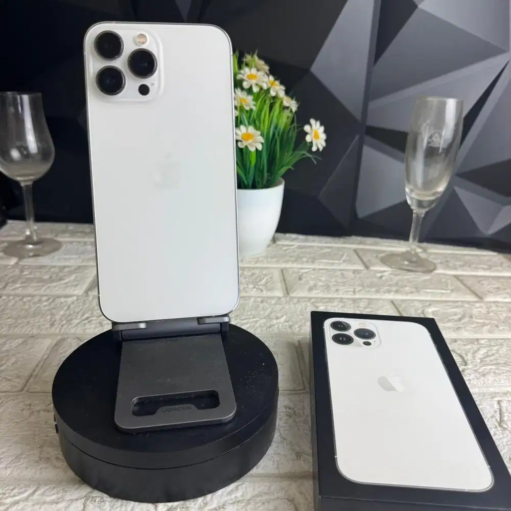 iphone 13 pro max 256gb Silver ex ibox Bisa COD dan TT