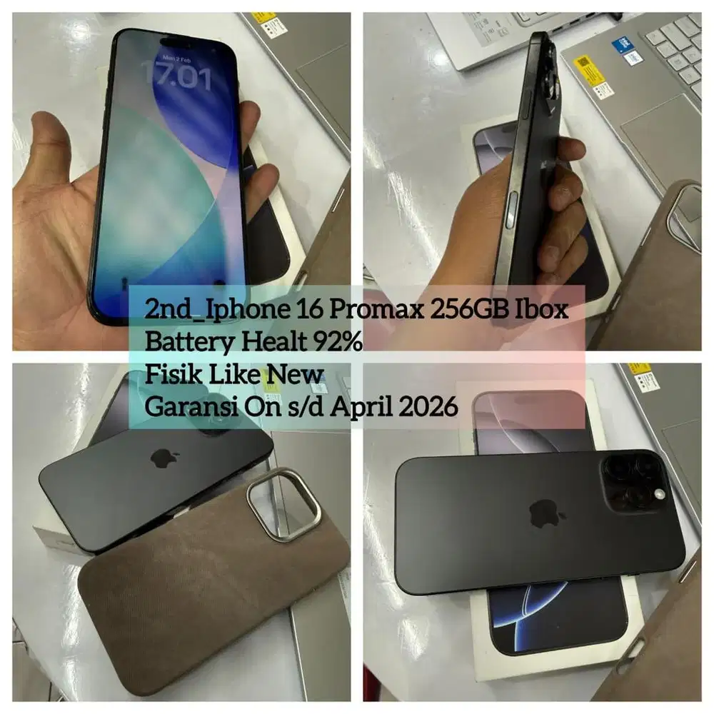 Iphone 16 Promax 256 GB IBox_Garansi On s/d April 2026_BH 92