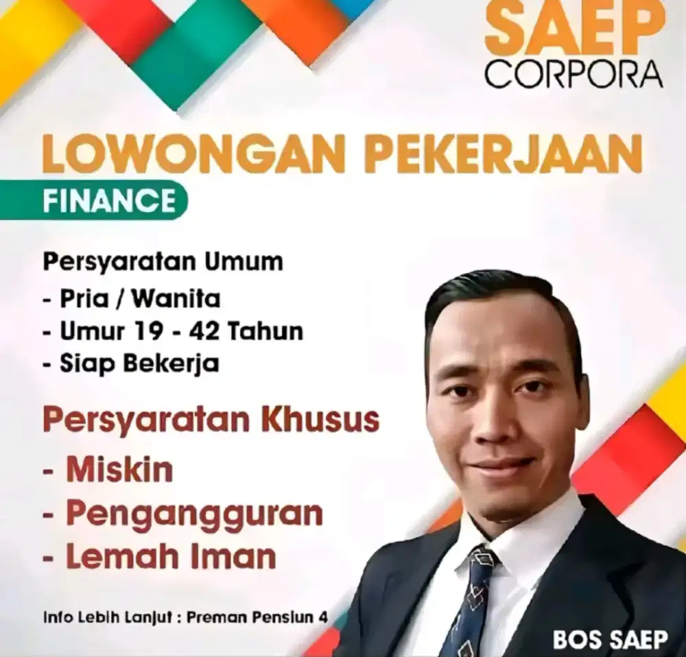 Di cari orang serius