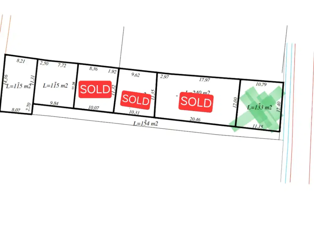 Tanah kav 115m2 Cakranegara