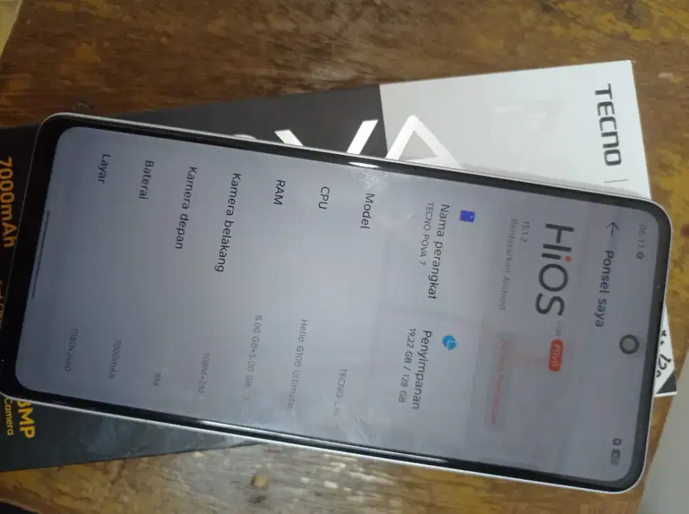 Tecno pova 7 8/128 mulus