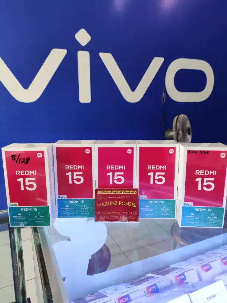 REDMI 15 8/128, 8/256 GB NEW GARANSI RESMI