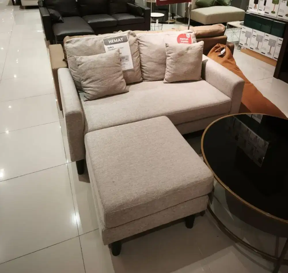 Sofa L 2 Seater Baru Murah