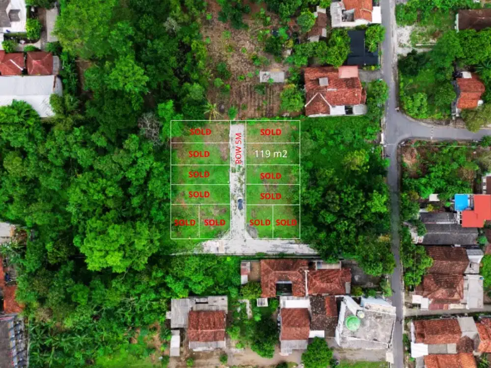 Dijual Tanah Siap Bangun SHM, Luas Idean Bangun Rumah Dekat Maguwoharjo