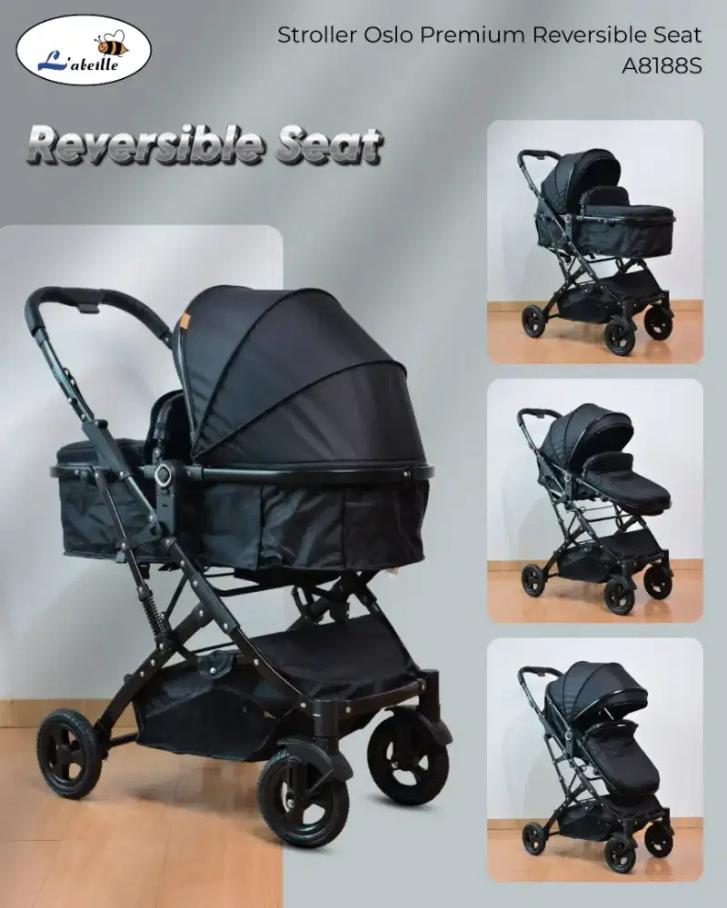 L'abeille OSLO A8188S Baby stroller kereta dorong bayi handle 2 arah
