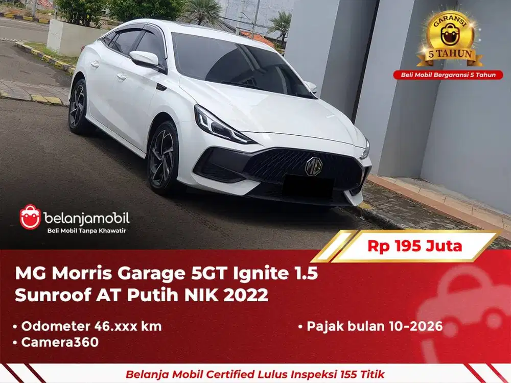 [ PAJAK PANJANG ] MG Morris Garage 5 GT 5GT Ignite 1.5 AT 2022 2023