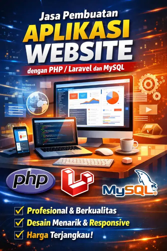 Jasa Pembuatan Website PHP/Laravel UMKM & Bisnis