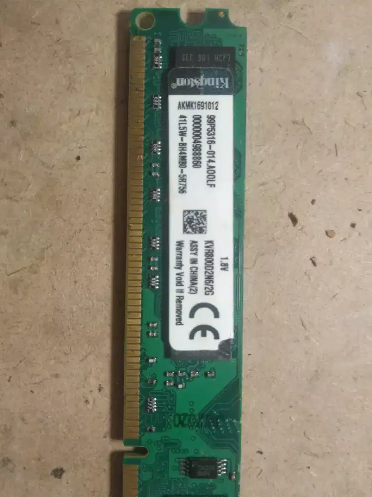 RAM Kingston DDR2 2GB 800MHz PC2-6400 Desktop