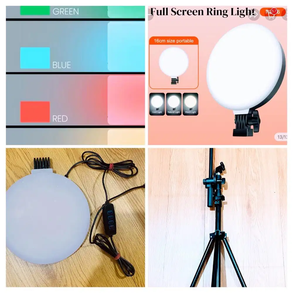 DIJUAL TRIPOD & RING LIGHT USB 3 WARNA