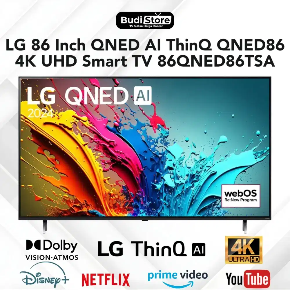 LG 86 Inch ONED AI ThinQ ONED86 4K UHD Smart TV 86QNED86TSA