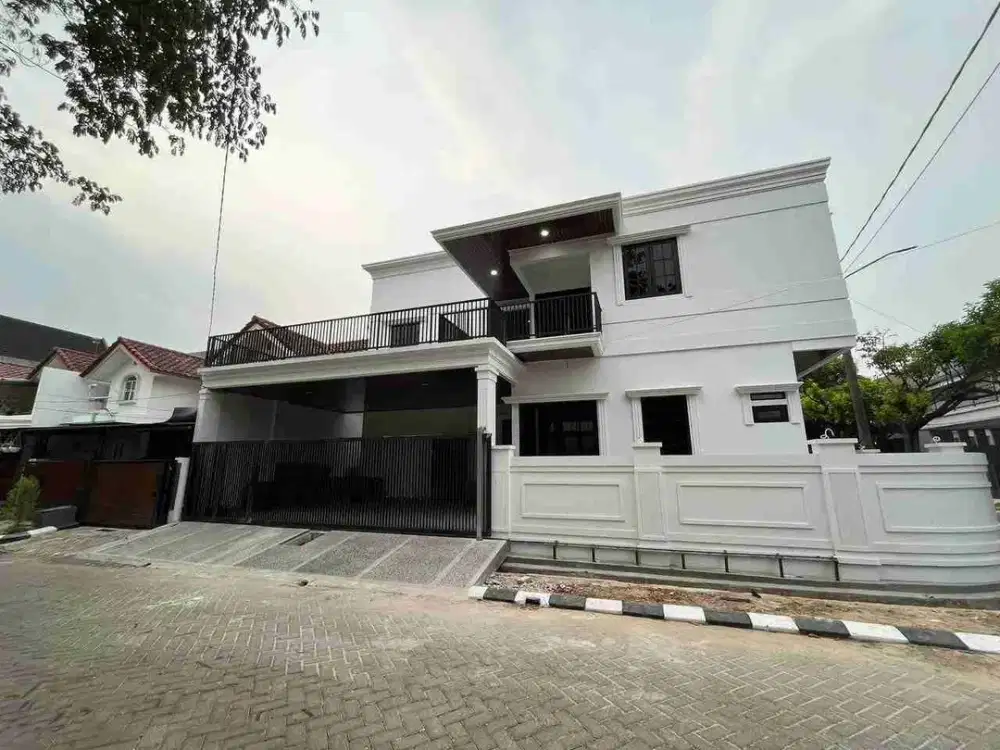 Mewah & Luas! Rumah 434m² Hook Posisi Terbaik Kemang Pratama 3 Bekasi – 4+2 KT, 6 KM, Rooftop