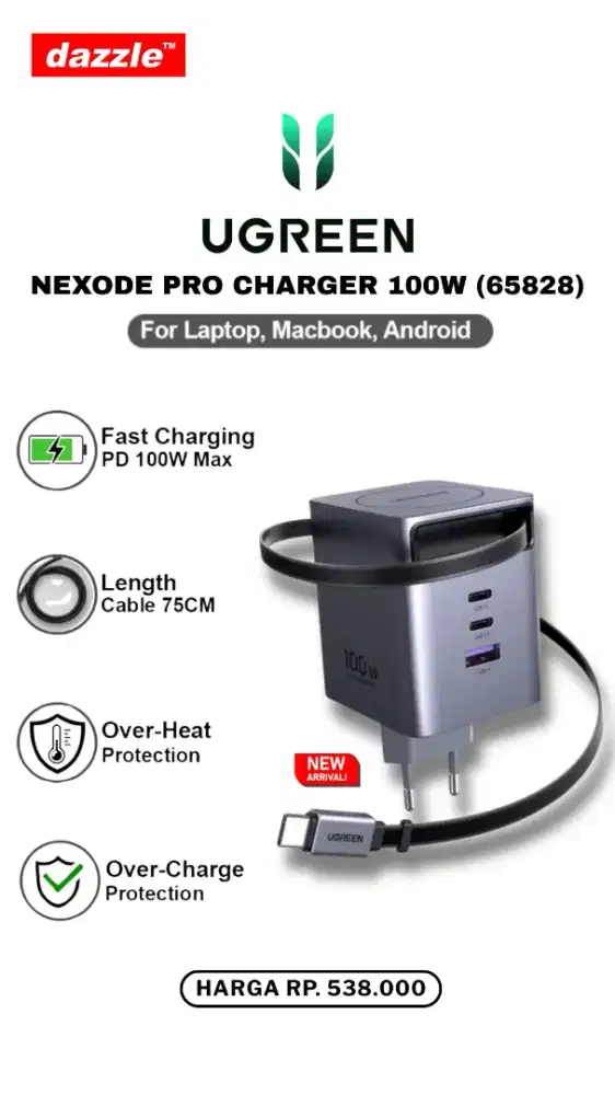 UGREEN NEXODE PRO CHARGER 100W (65828)