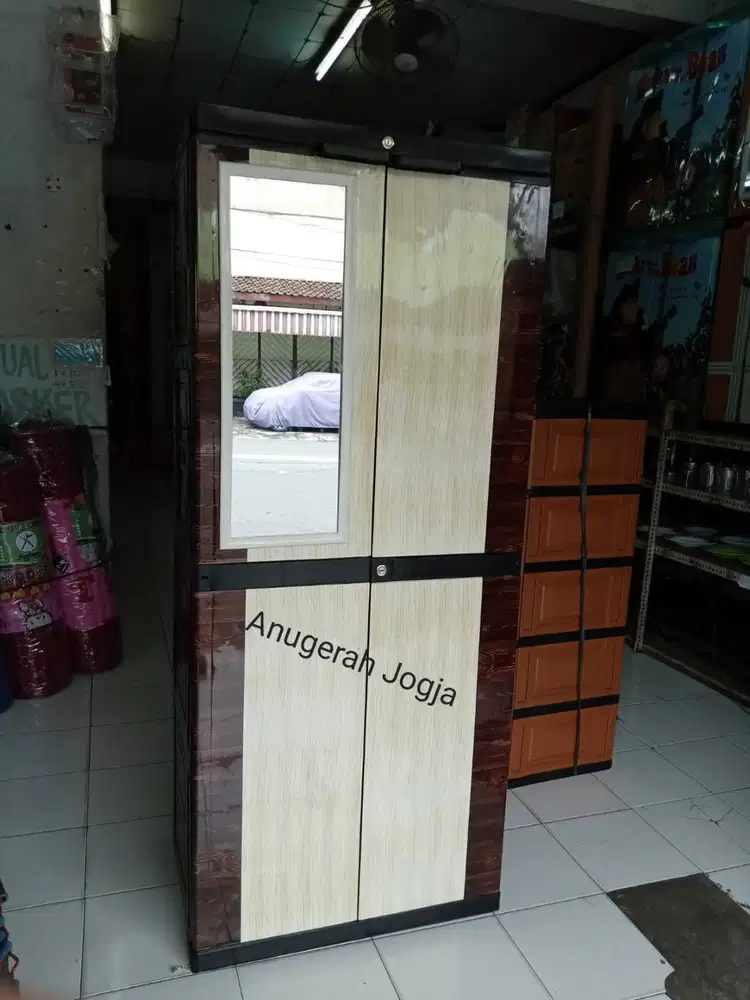 lemari diba jumbo motif kayu