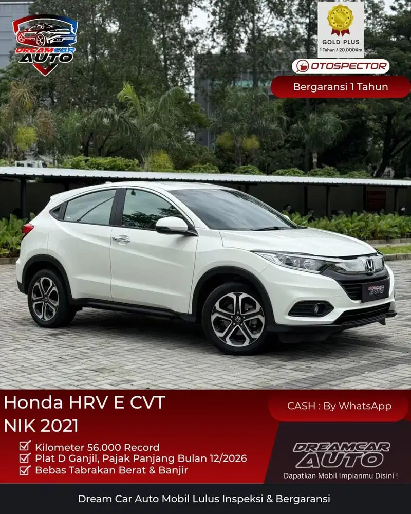 [ KM 56rb ] Honda HR-V HRV E CVT 2021 Matic Non SE Prestige Creta