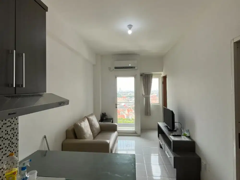 Apartemen Puncak Dharmahusada Tower B 2 bed Full Furnish Elektronik Murah