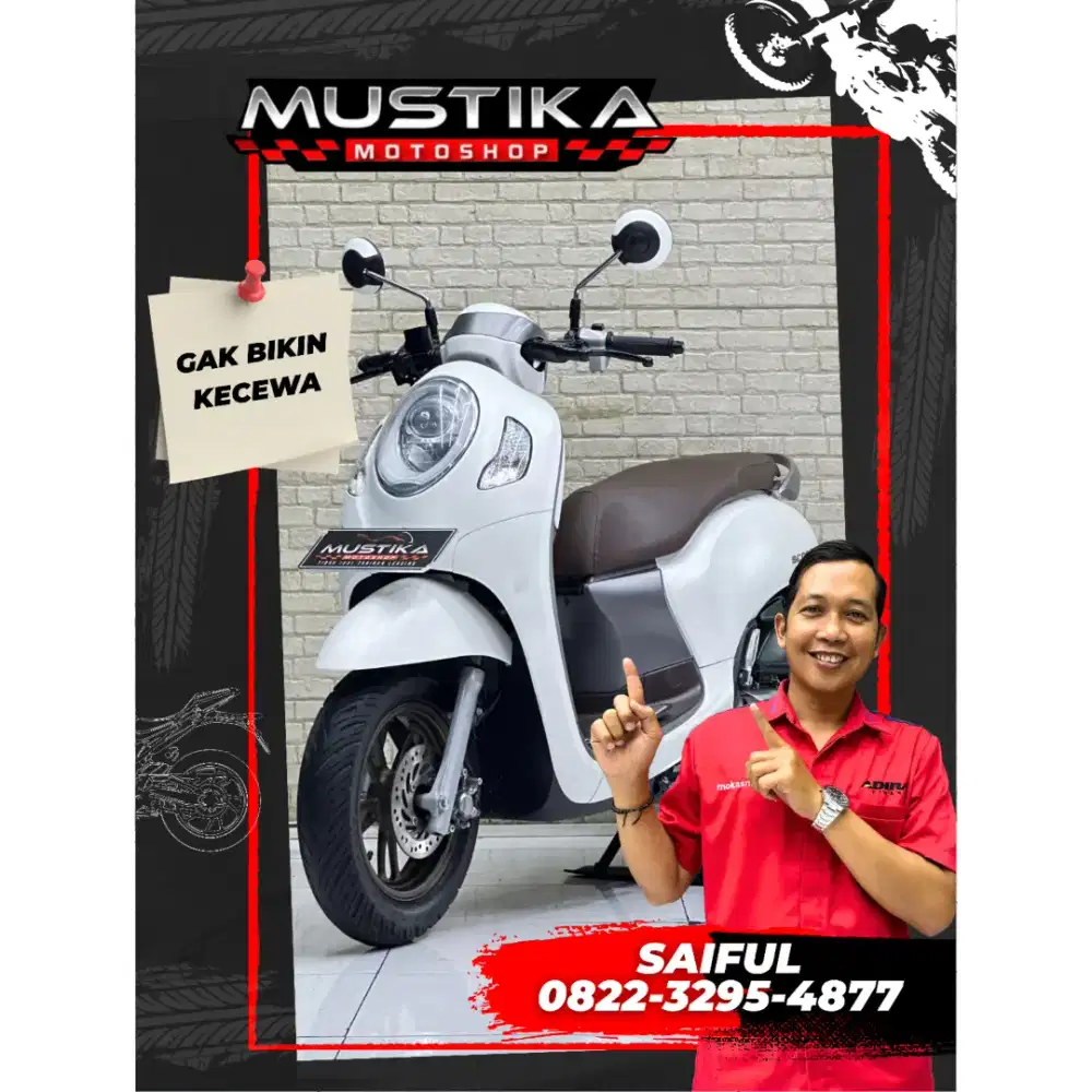 Perfect Condition!!Honda Scoopy 2023 White Dp500rb Mrah Se Olx-Mustika